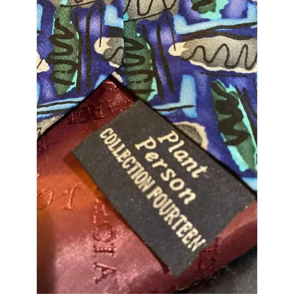 J. Garcia men’s plant person collection 100% silk tie 57